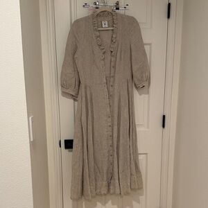 Son de Flor Ophelia Dress in natural dot, size XS